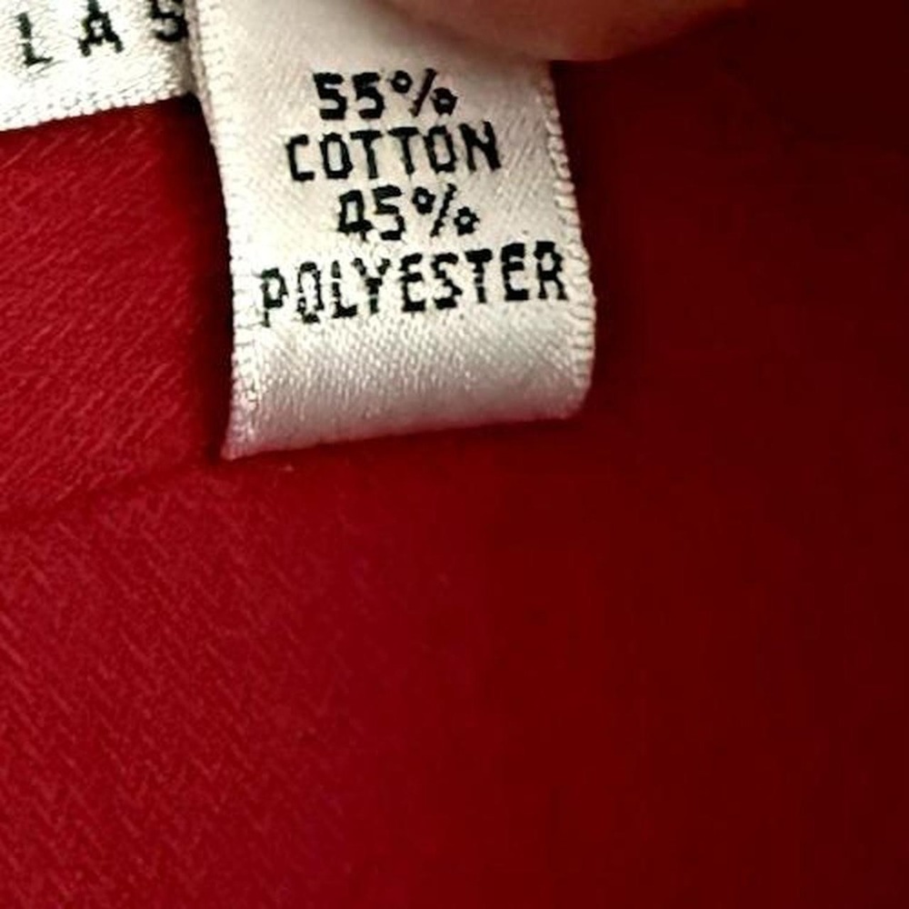 Van Heusen Pin Cord Dress Shirt Mens 17 34-35 Berry Red Wrinkle Free Classic Fit - Picture 9 of 10